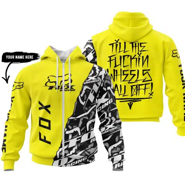 Till The Fuckin Wheel Fall Off – Fox Racing – Yellow - Image 2
