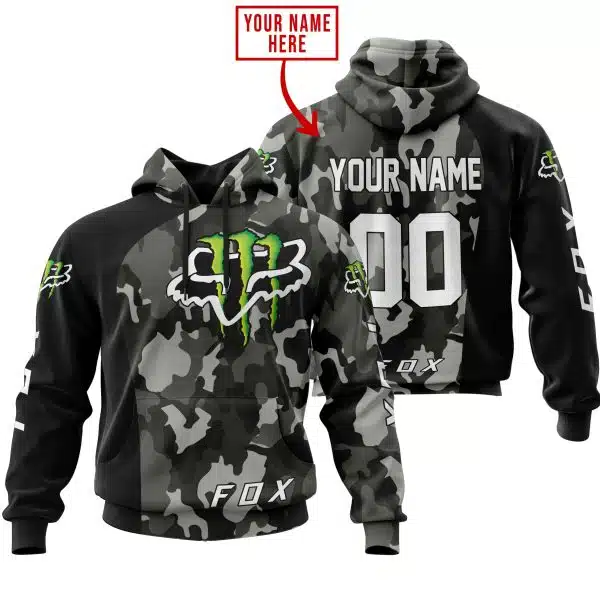 Fox Monster Racing Camo | Custom Name Racing | Kid & Adult