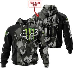 Fox Monster Racing V1 Camo | Custom Name Racing | Kid & Adult