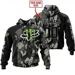 Fox Monster Racing V1 Camo | Custom Name Racing | Kid & Adult