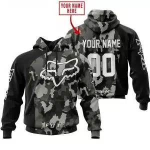 Fox Racing Black Camo | Custom Name Racing | Kid & Adult