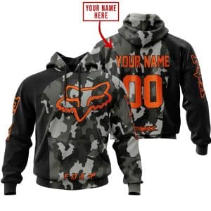 Fox Racing Orange Camo | Custom Name Racing | Kid & Adult