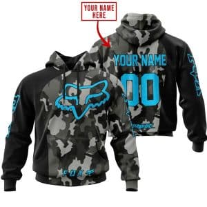 Fox Racing Sky Blue Camo | Custom Name Racing | Kid &  Adult