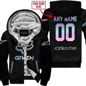 Zero Fox Given – Limited Edition – Alpinestars – Black - Fleece Zip Hoodie