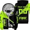 Make Life A Ride Just Send It – Fox – Neon - Fleece Zip Hoodie