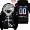 Zero Fox Given – Limited Edition – Honda – Black - Fleece Zip Hoodie