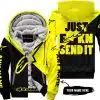 Just Fkcn Send It - 3d All Over Printed - Alpinestars Yellow - Fleece Zip Hoodie