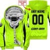 Custom Name Racing - Limited Edition - Can Am - Neon V2 - Fleece Zip Hoodie