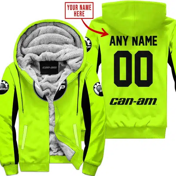 Custom Name Racing - Limited Edition - Can Am - Neon V2 - Fleece Zip Hoodie