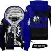 Just Fkcn Send It - 3d All Over Printed - Can Am Navy - Fleece Zip Hoodie