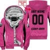 Custom Name Racing - Limited Edition - Can Am - Pink 1 V2 - Fleece Zip Hoodie