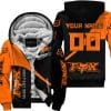 Make Life A Ride Just Send It – Fox – Orange - Fleece Zip Hoodie