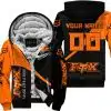 Make Life A Ride Just Send It – Fox – Orange - Fleece Zip Hoodie