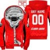 Custom Name Racing - Limited Edition - Can Am - Red V2 - Fleece Zip Hoodie