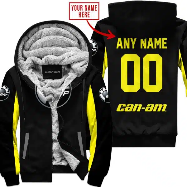 Custom Name Racing - Limited Edition - Can Am - White V2  - Fleece Zip Hoodie