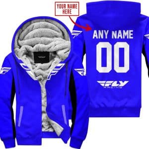 Custom Name Racing - Limited Edition - Fly Racing- Blue V2 - Fleece Zip Hoodie