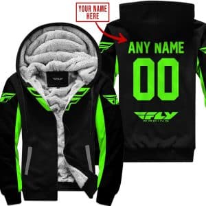 Custom Name Racing - Limited Edition - Fly Racing- Green - Fleece Zip Hoodie