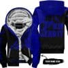 Just Fkcn Send It - 3d All Over Printed - Fly Racing Navy - Fleece Zip Hoodie