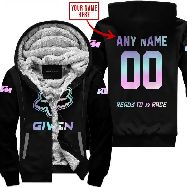 Zero Fox Given – Limited Edition – Ktm – Black - Fleece Zip Hoodie