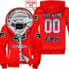 Zero Fox Given  -  Limited Edition  -  Fox Racing  -  Red  - Fleece Zip Hoodie