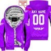 Custom Name Racing - Limited Edition - Fly Racing- Purple V2 - Fleece Zip Hoodie