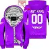 Custom Name Racing - Limited Edition - Fly Racing- Purple V2 - Fleece Zip Hoodie