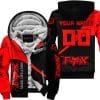 Make Life A Ride Just Send It – Fox – Red - Fleece Zip Hoodie