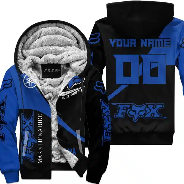 Make Life A Ride Just Send It – Yamaha V1  - Fleece Zip Hoodie