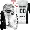 Limited Edition - Custom Name Motocrocss V2 - Arctic Cat - Fleece Zip Hoodie