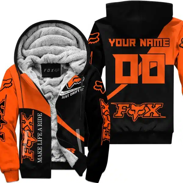 Make Life A Ride Just Send It – Fxr - Fleece Zip Hoodie
