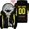 Custom Name Racing - Limited Edition - Rockstar - Yellow - Fleece Zip Hoodie