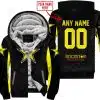Custom Name Racing - Limited Edition - Rockstar - Yellow - Fleece Zip Hoodie