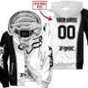 Limited Edition - Custom Name Motocrocss V2 - Fox Racing - Fleece Zip Hoodie