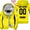 Custom Name Racing - Limited Edition - Rockstar V2 - Yellow - Fleece Zip Hoodie