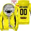 Custom Name Racing - Limited Edition - Rockstar V2 - Yellow - Fleece Zip Hoodie