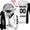 Limited Edition - Custom Name Motocrocss V2 - Fxr - Fleece Zip Hoodie