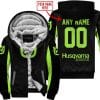 Custom Name Racing - Limited Edition - Husqvarna - Green 1 - Fleece Zip Hoodie