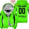 Custom Name Racing - Limited Edition - Husqvarna - Green V2 - Fleece Zip Hoodie