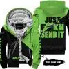 Just Fkcn Send It - 3d All Over Printed - Arctic-Cat - Fleece Zip Hoodie