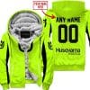 Custom Name Racing - Limited Edition - Husqvarna - Neon V2 - Fleece Zip Hoodie