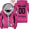 Custom Name Racing - Limited Edition - Husqvarna - Pink 1 V2 - Fleece Zip Hoodie