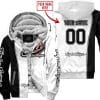 Limited Edition - Custom Name Motocrocss V2 - Troy Lee Designs - Fleece Zip Hoodie