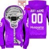 Custom Name Racing - Limited Edition - Husqvarna - Purple V2 - Fleece Zip Hoodie