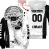 Limited Edition - Custom Name Motocrocss V2 - Yamaha - Fleece Zip Hoodie
