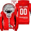 Custom Name Racing - Limited Edition - Husqvarna - Red V2 - Fleece Zip Hoodie