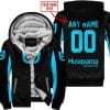 Custom Name Racing - Limited Edition - Husqvarna - Sky Blue - Fleece Zip Hoodie