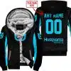 Custom Name Racing - Limited Edition - Husqvarna - Sky Blue - Fleece Zip Hoodie