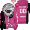 Limited Edition - Custom Name Motocrocss V2 - Can Am Pink 1 - Fleece Zip Hoodie