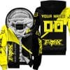 Make Life A Ride Just Send It – Fox – Yellow - Fleece Zip Hoodie
