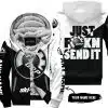 Just Fkcn Send It - 3d All Over Printed - Ski Doo - Fleece Zip Hoodie